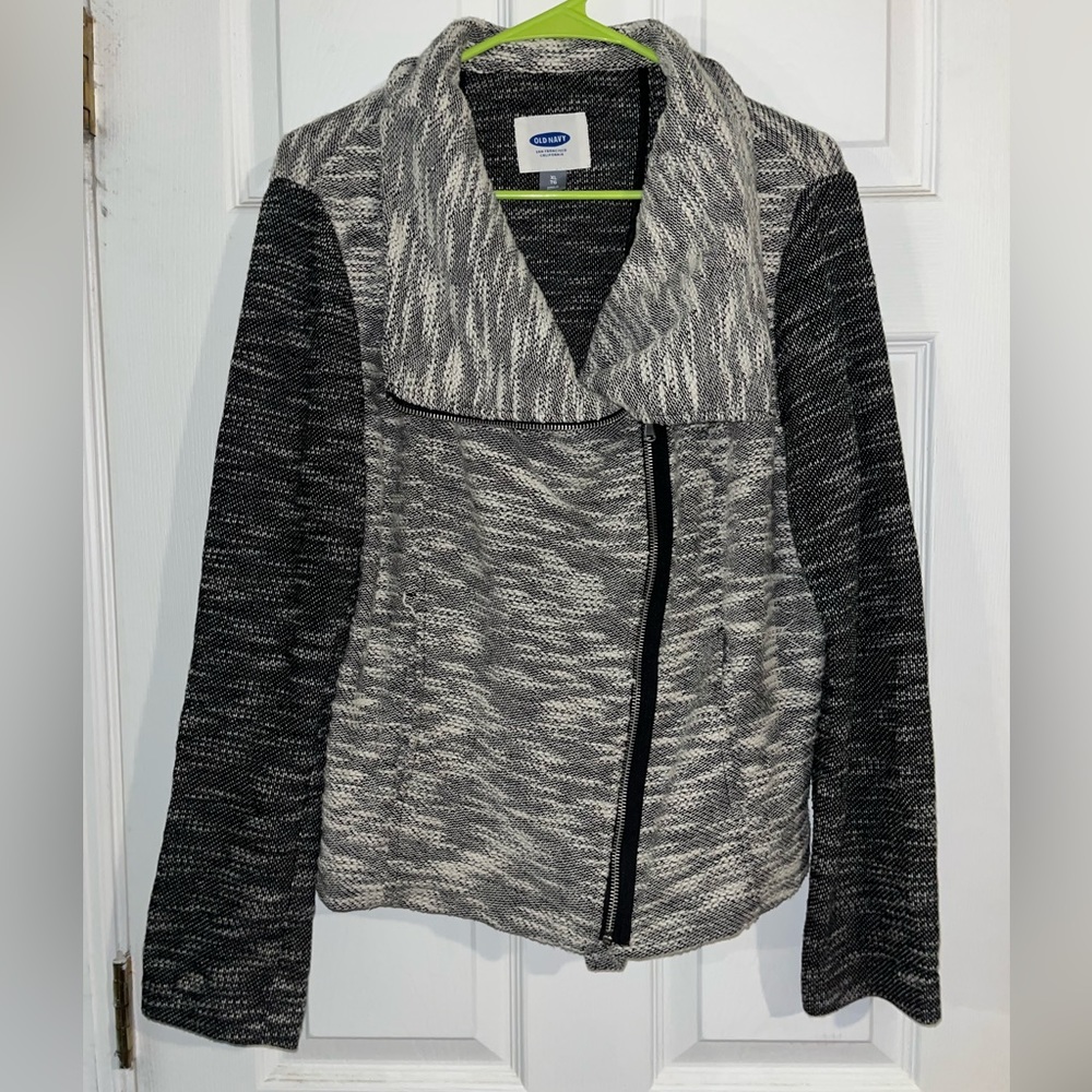 Gray & Black Side Zip Jacket